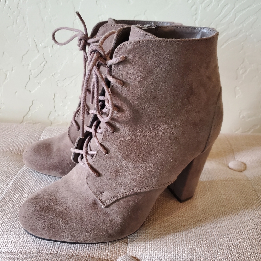 Lace up booties
